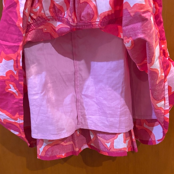 NWT Banana Republic Factory Pink Floral POPLIN TIERED MINI DRESS Size S - Picture 11 of 11